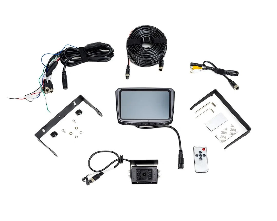 FLTW-7000 – BRAND MOTION Backup Camera, Rear/ Front Of Vehicle 7 Inch AHD Monitor 1920 x 1080 Camera Resolution 140 D...